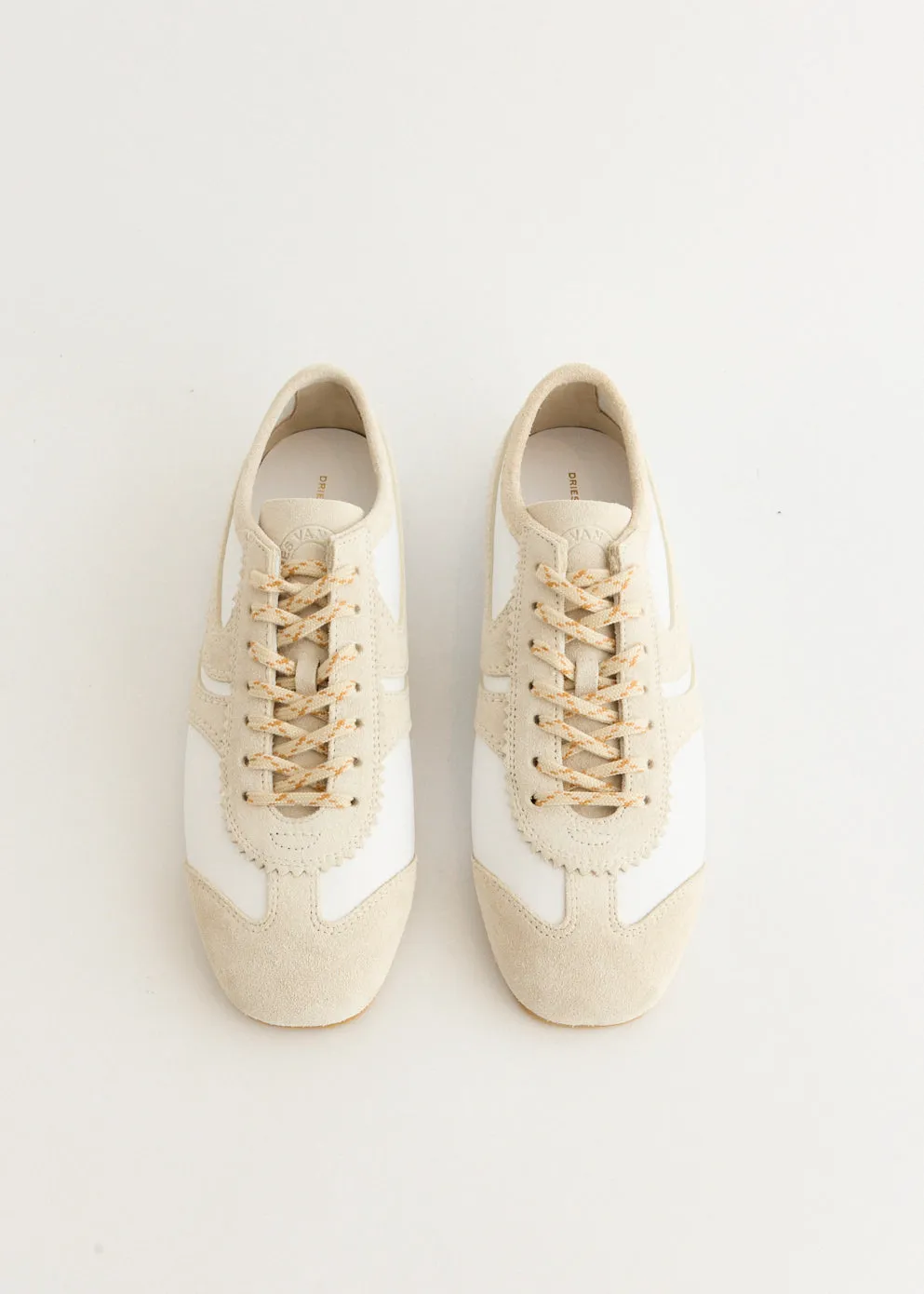 Pull Tab Leather Sneakers