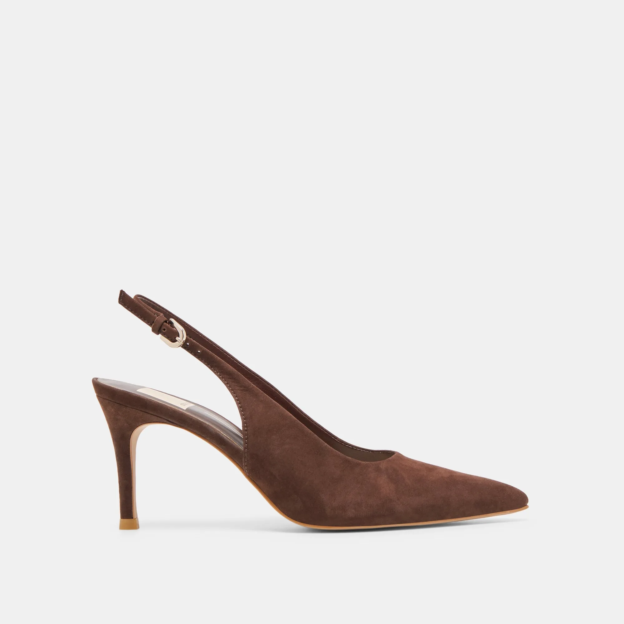 Luxe Heeled Sandals Trendy ELASI HEELS DK BROWN NUBUCK
