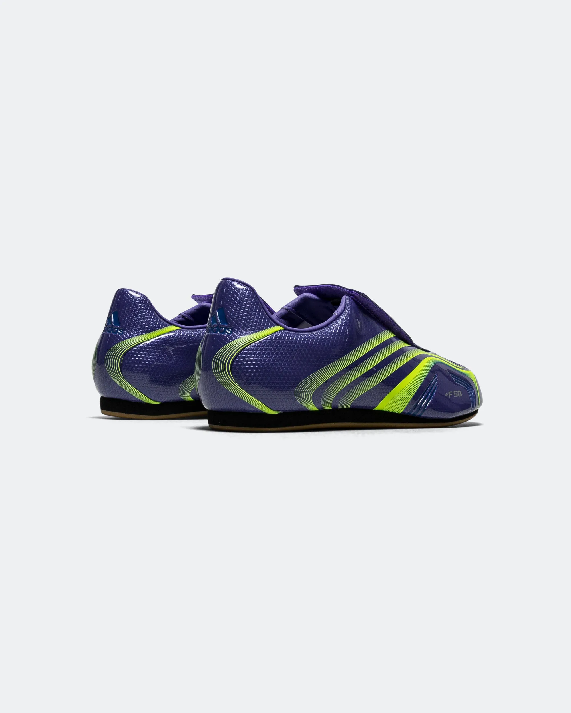 Womens Taekwondo F50 - Purple Rush/Lucid Lemon-Royal Blue Streamlined grip