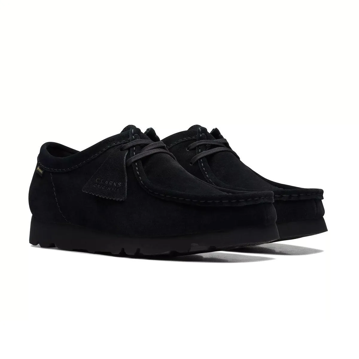 Wallabee GTX 'Black Suede' Walking Glam silhouette