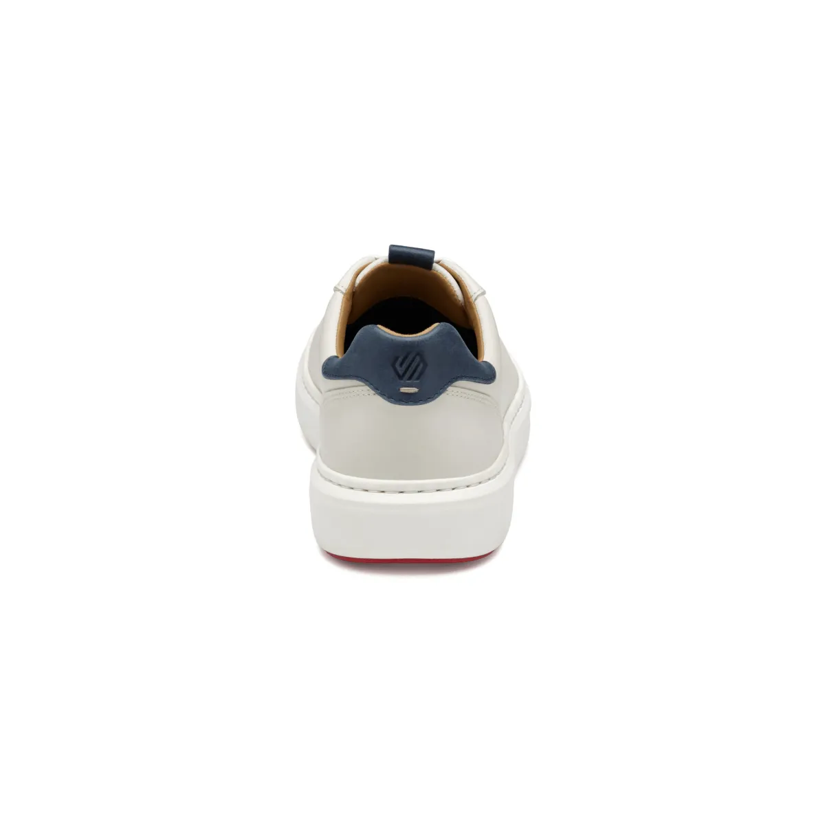 Silver Glow Johnston & Murphy Men's Anders Perfed U-Throat White Full Grain