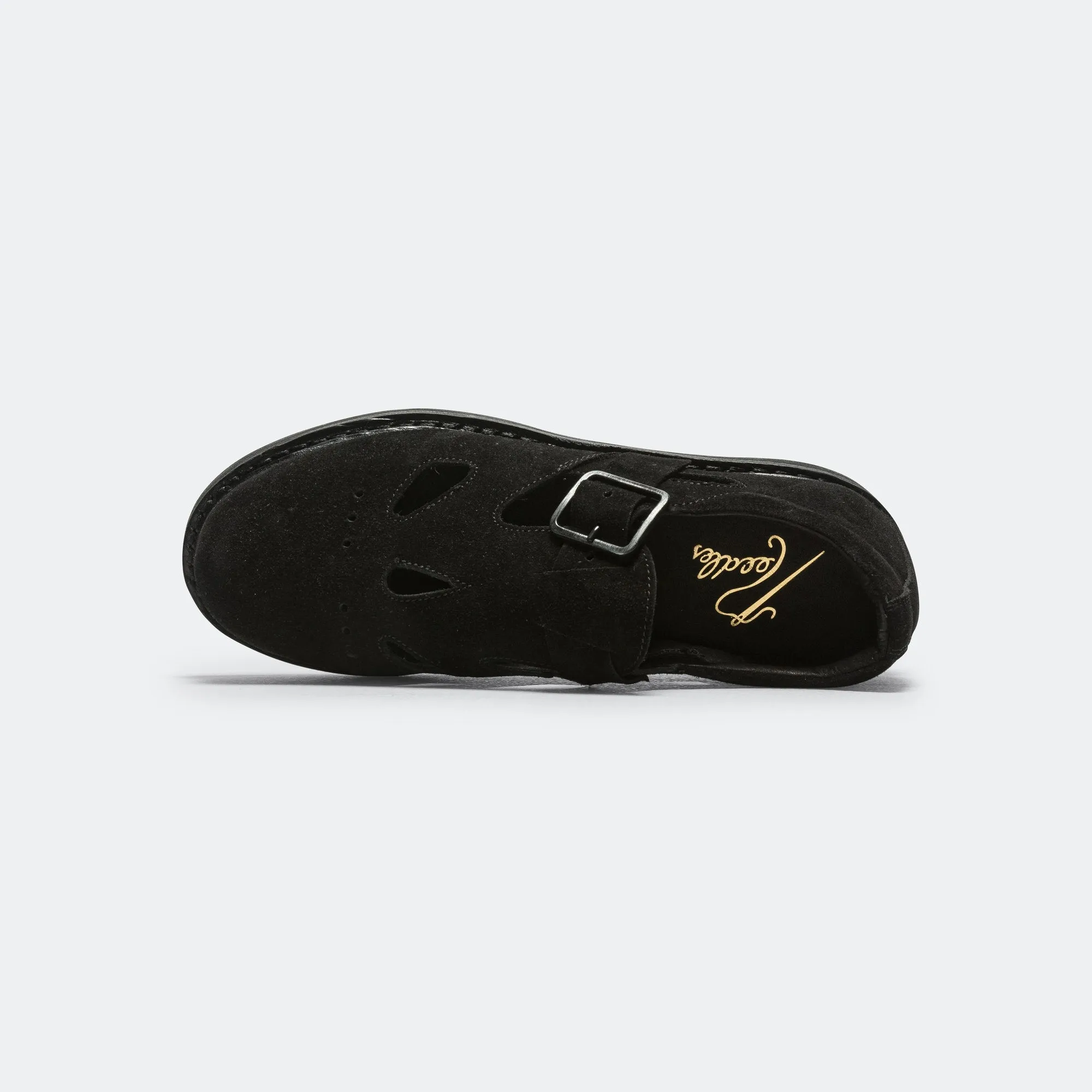 Strapped Oxford - Black Leather Durable Binding Ultra-soft sole
