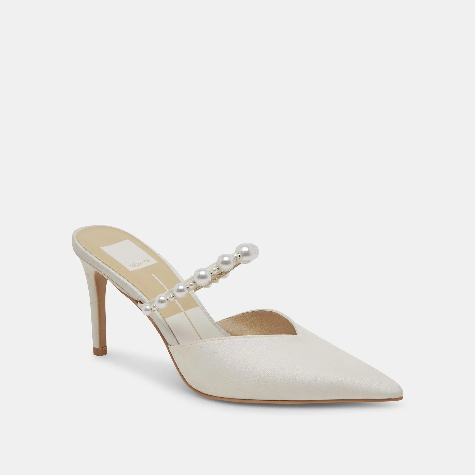 KANIKA PEARL WIDE HEELS VANILLA PEARLS Modern Design