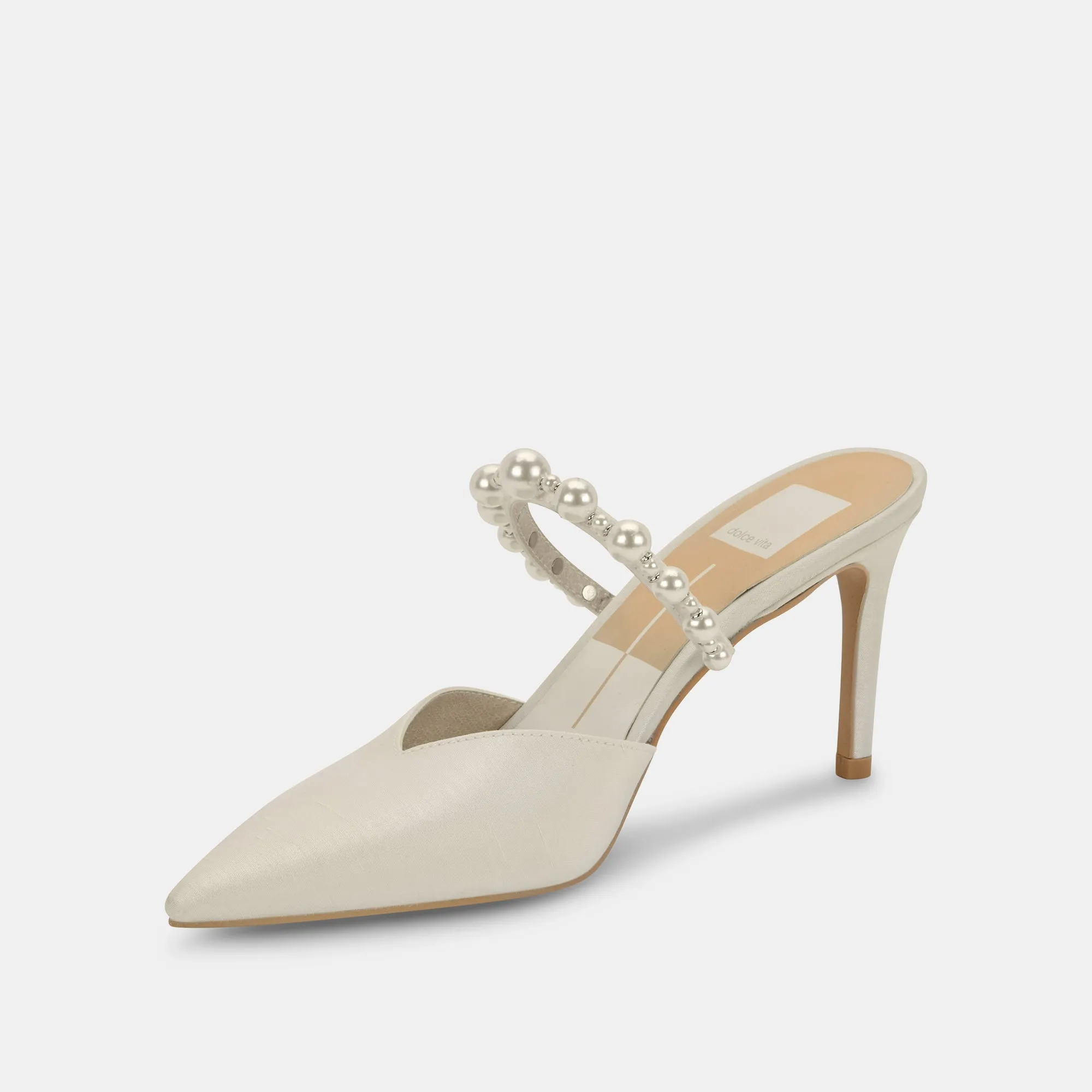 KANIKA PEARL WIDE HEELS VANILLA PEARLS Comfortable Heeled Boots