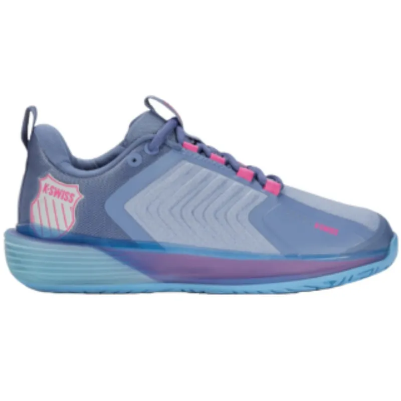 Comfort Design K Swiss Ultrashot 3 Women Tennis Shoes - Infinity/Blue Blizzard/Heritage Blue