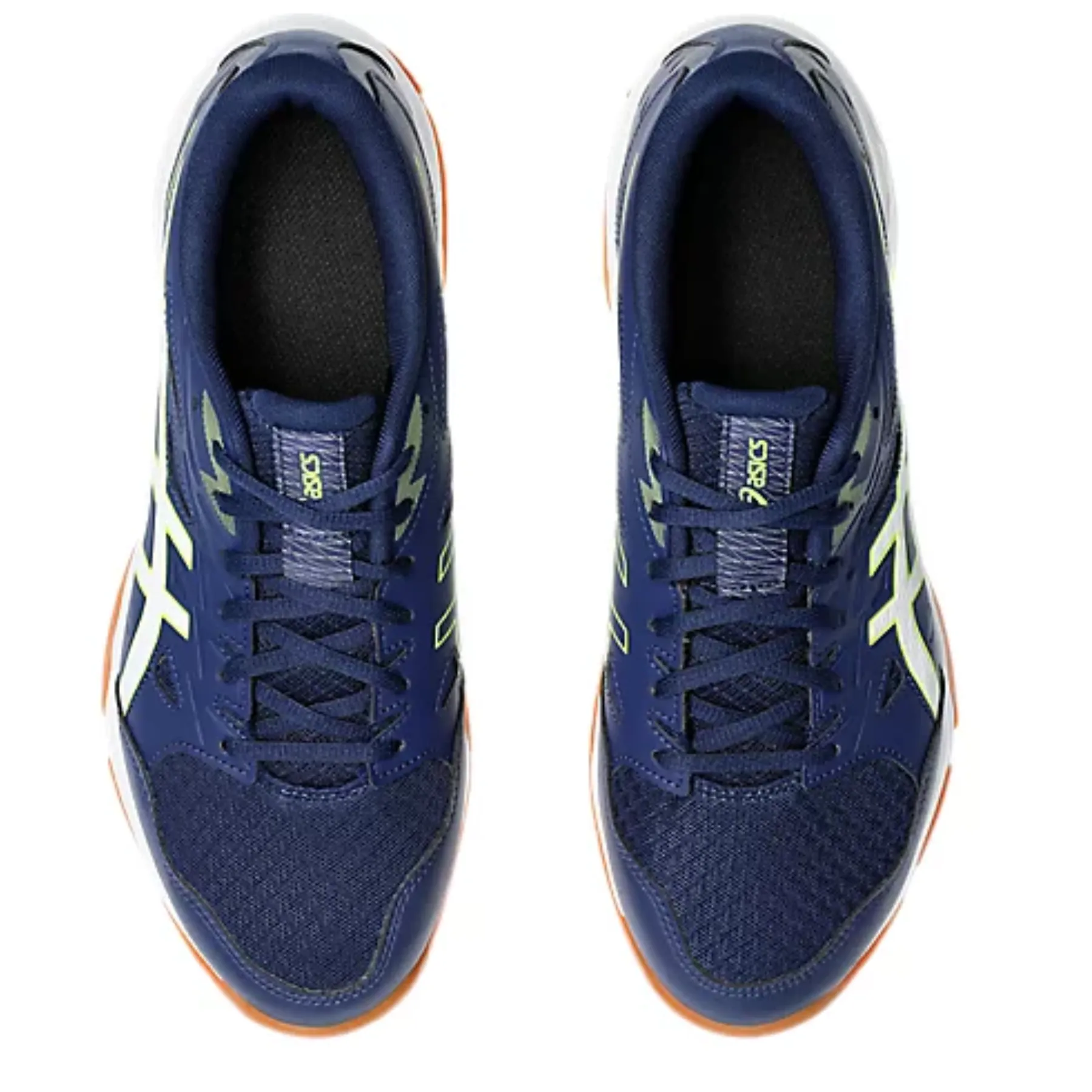 Functional Mesh Asics Gel-Rocket 11 Men Multi Court Shoes - Blue Expanse/Safety Yellow