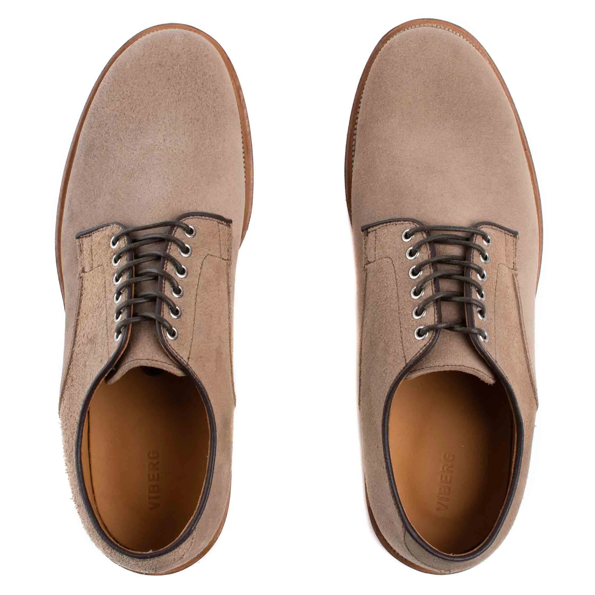 Slip Control Style Mix Viberg Natural Chromexcel Roughout Derby Shoe
