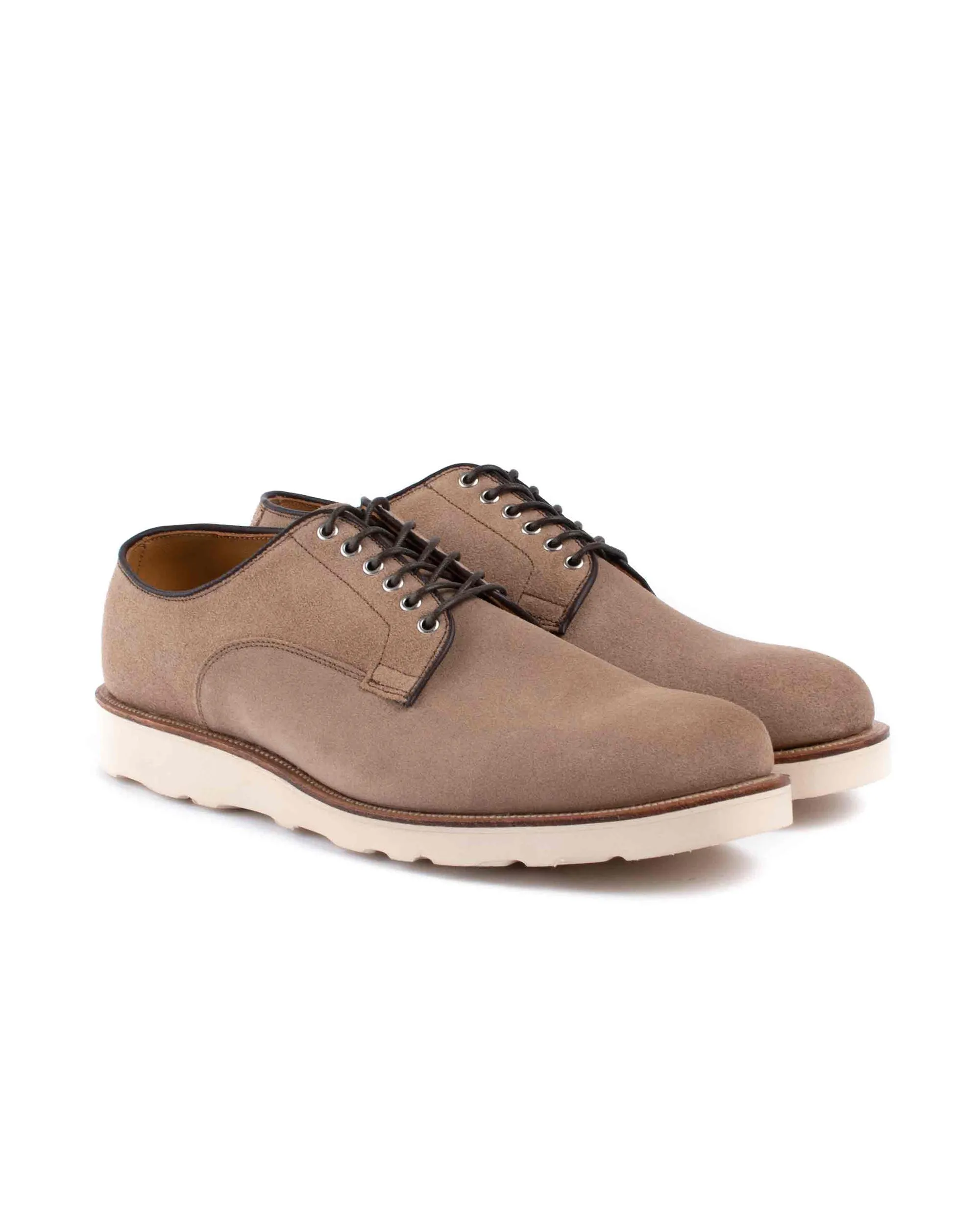 Viberg Natural Chromexcel Roughout Derby Shoe Fashion Forward Fit Everyday