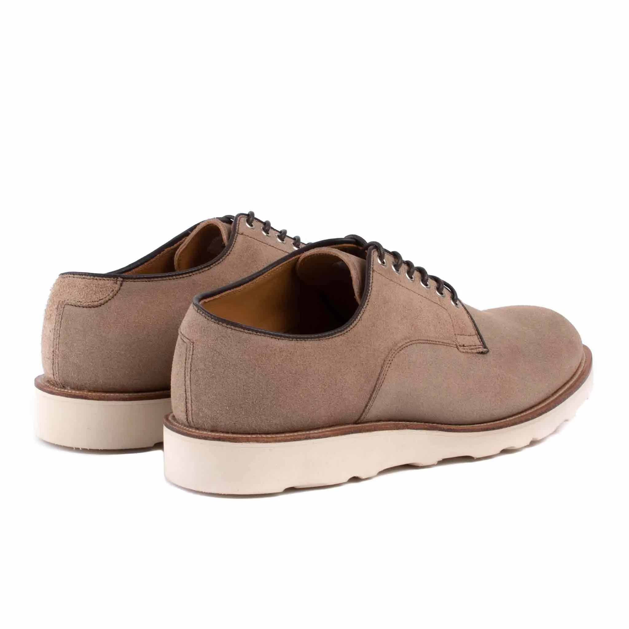 Viberg Natural Chromexcel Roughout Derby Shoe Comfortable Padding