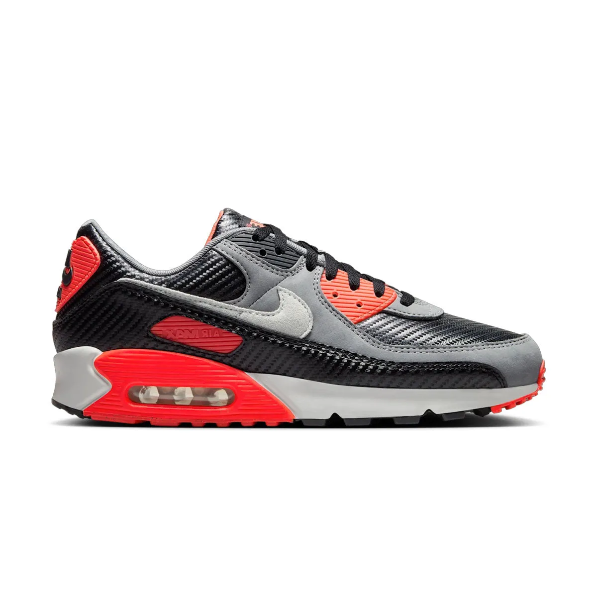 Air Max 90 Premium 'Infrared Carbon' Sporty No Hassle