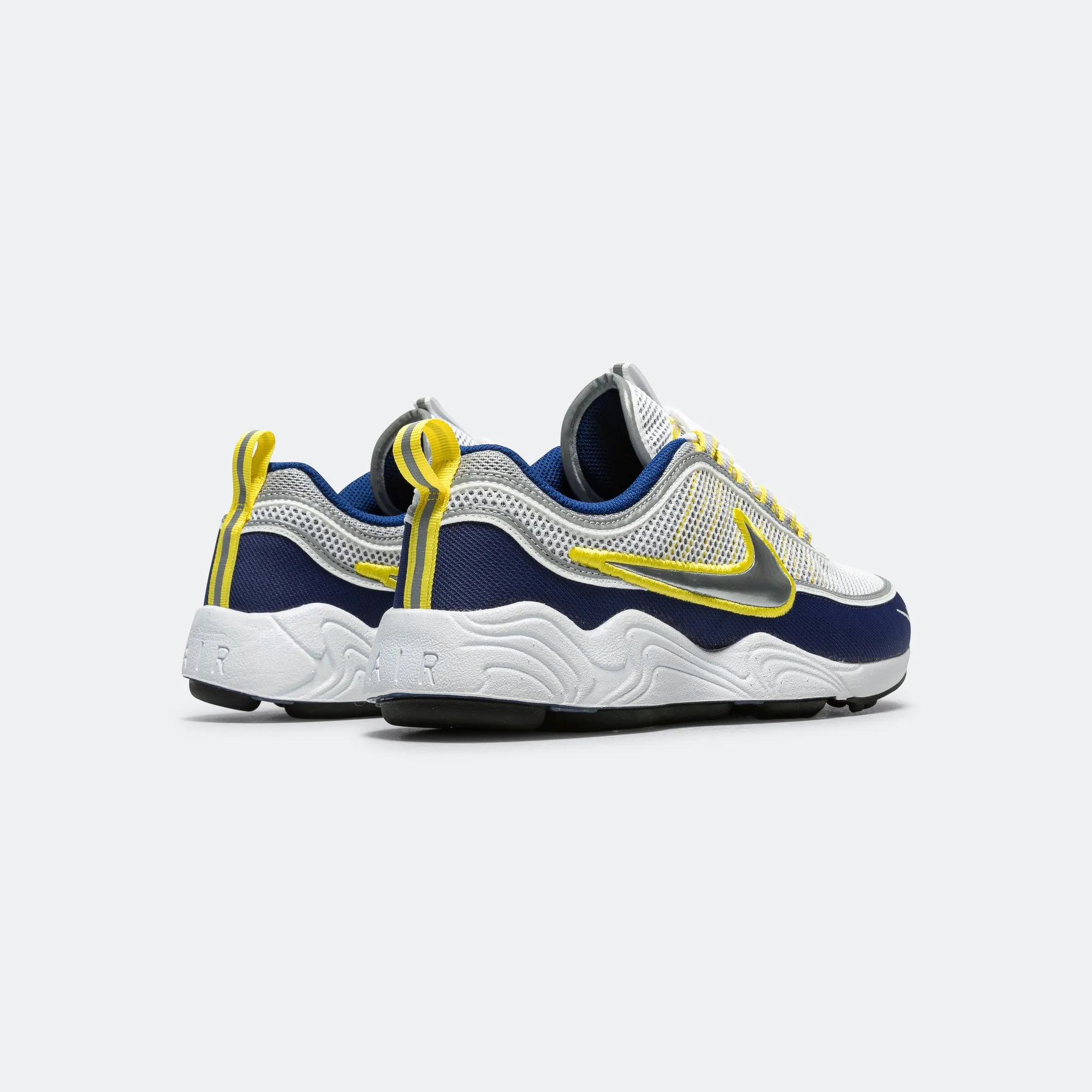 Vibrant Design Air Zoom Spiridon SP - White/Metallic Silver-Deep Royal Blue