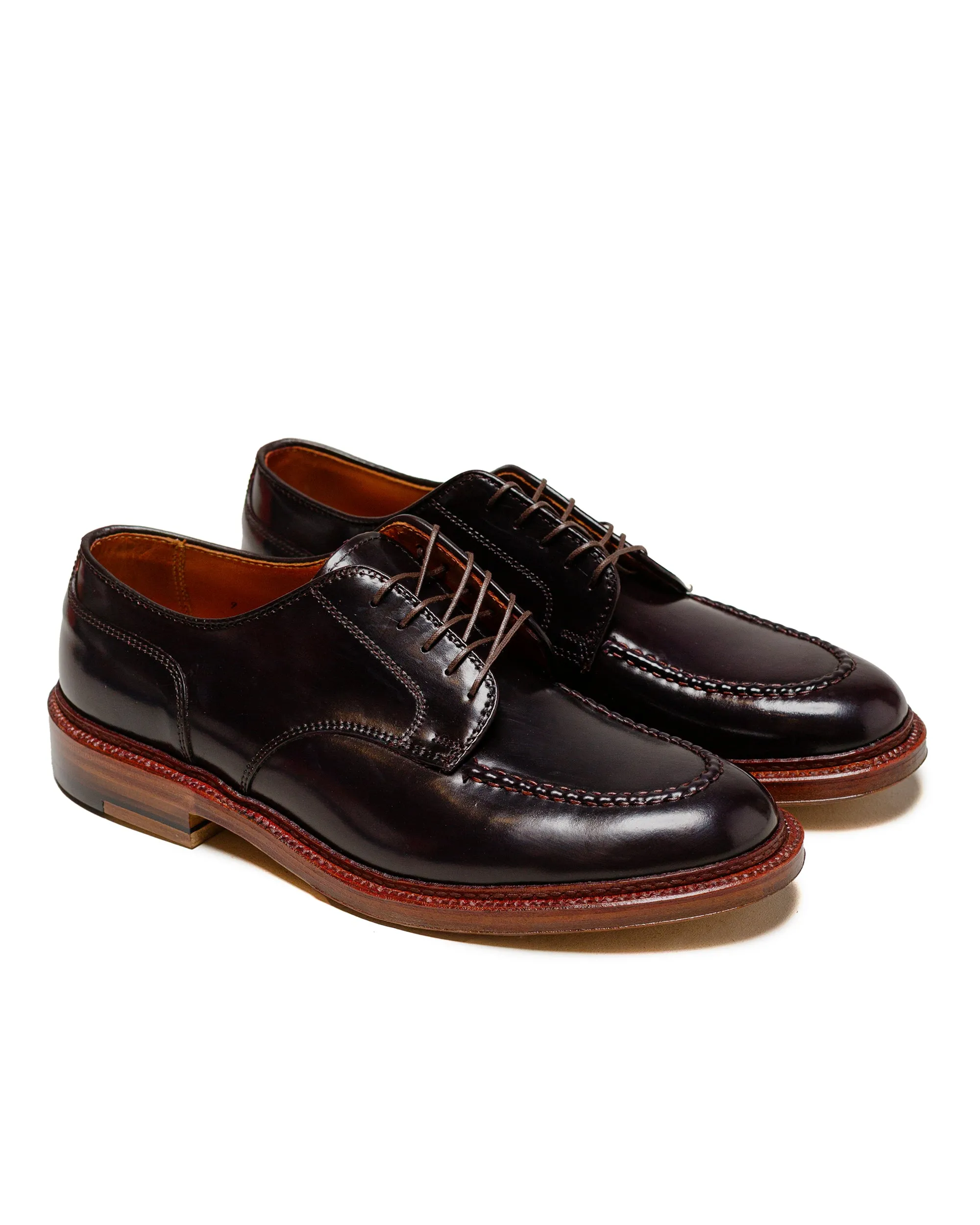 Outdoor Ease Alden Mocc Toe Blucher Colour 8 Shell Cordovan G9602