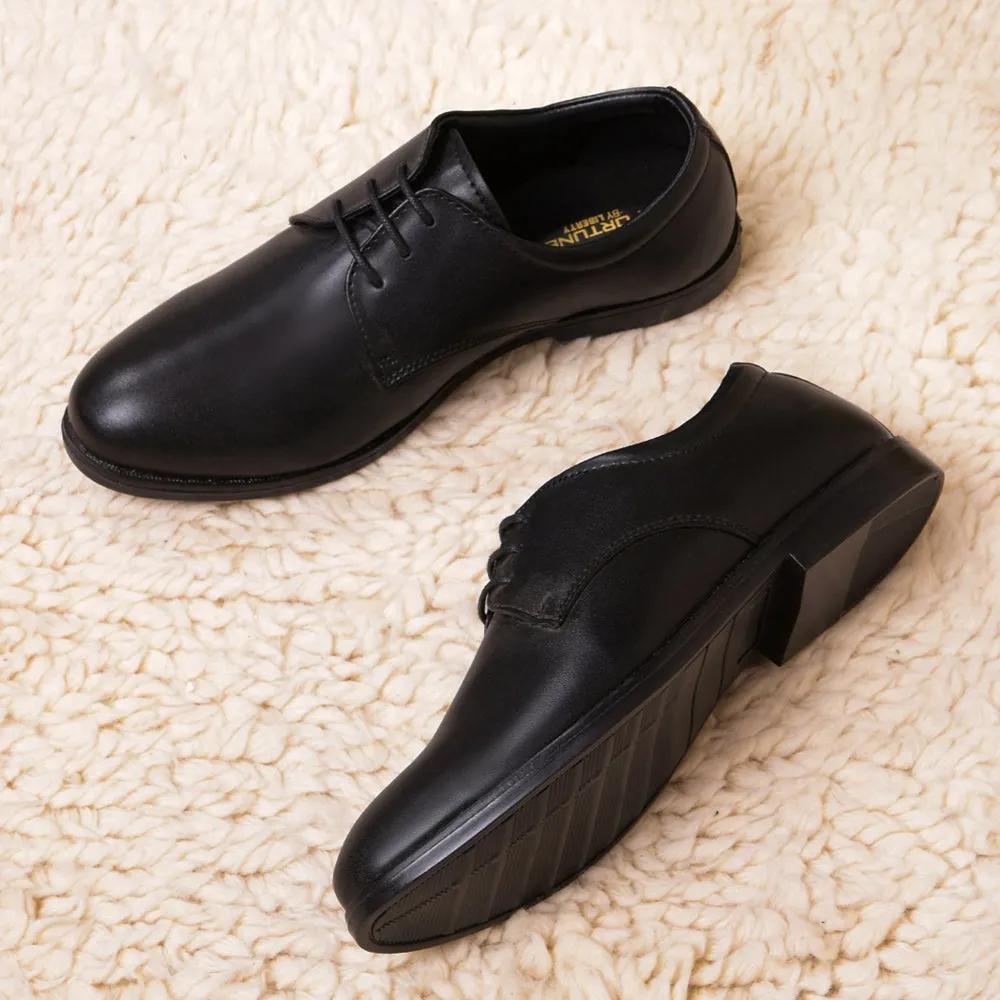 Seamless Design Fortune Black Formal Lacing Derby Shoes For Men MONTRICH-E By Liberty