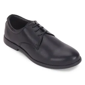 Smart Walks Fortune Black Formal Lacing Derby Shoes For Men MONTRICH-E By Liberty