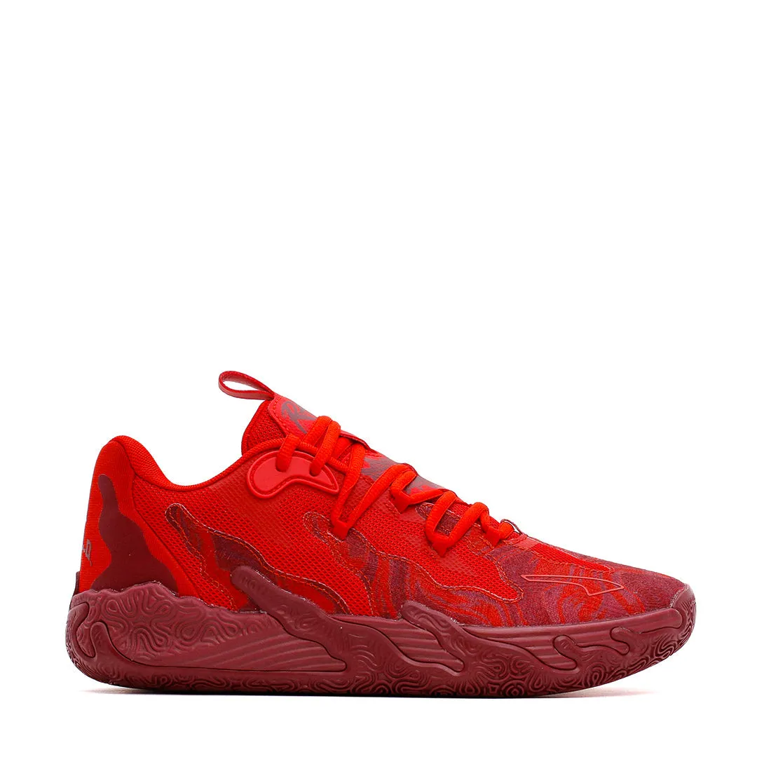 Puma Basketball Men LaMelo Ball MB.03 Lo Team Red 310519-02 Leather Material