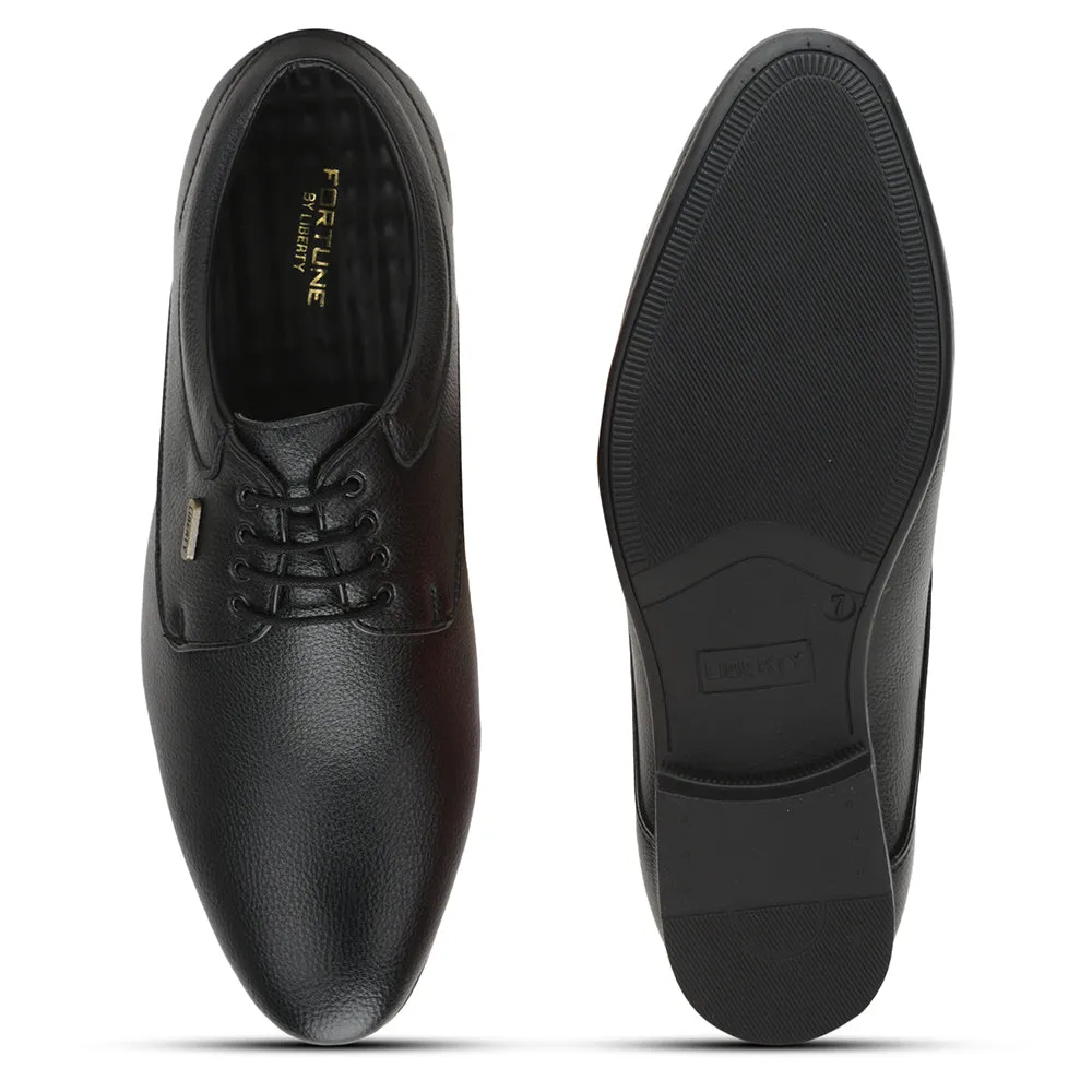 Fortune (Black) Formal Lace Up Derby Shoes For Men HOL-110 By Liberty Flexible Formal Fit Chic Design