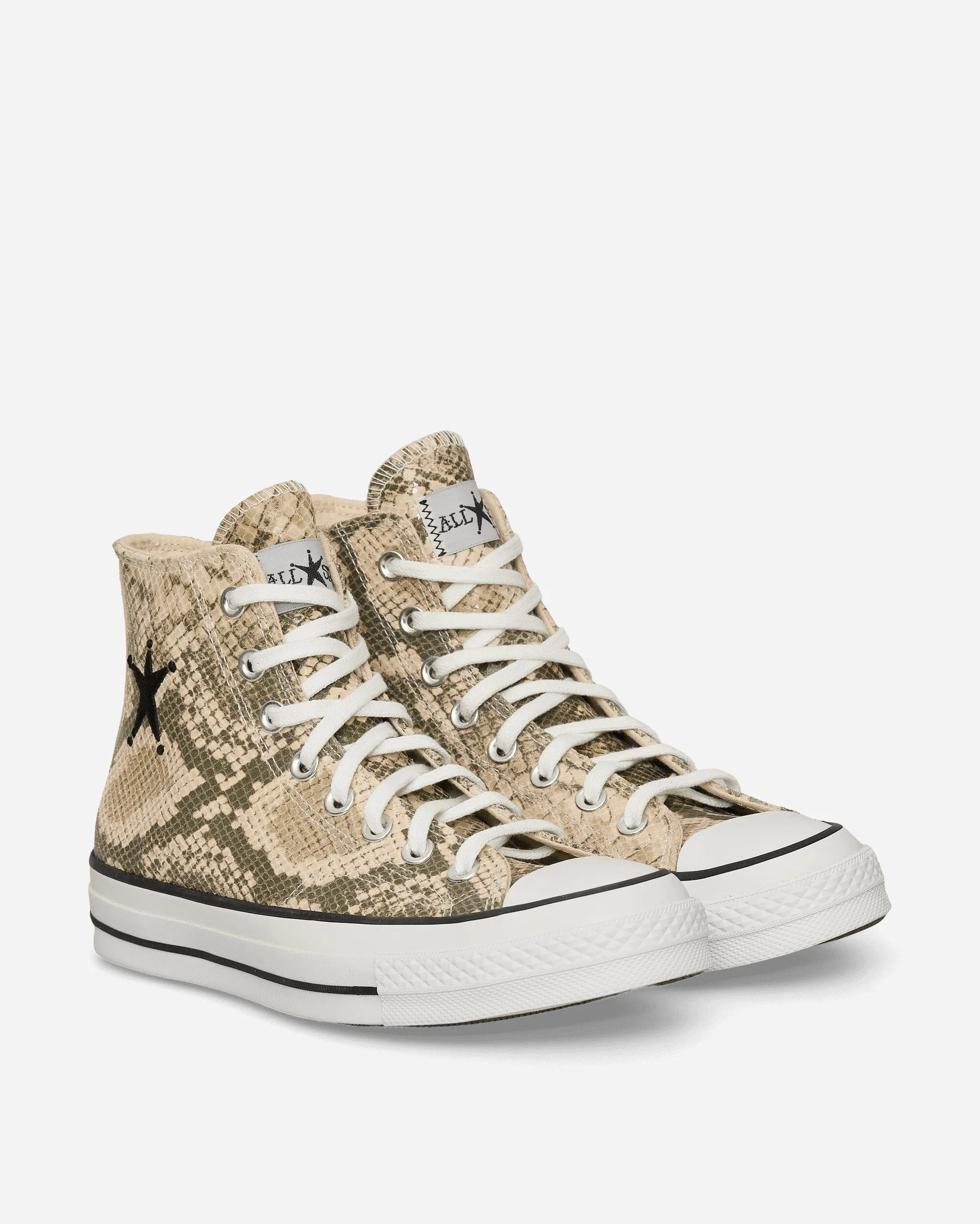 Support Zones St??ssy Chuck 70 Snakeskin Sneakers Grey / Black / Egret