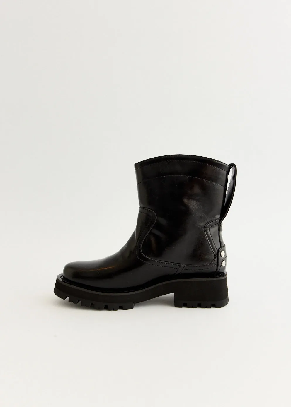 Studs Low Boots Stylish Form