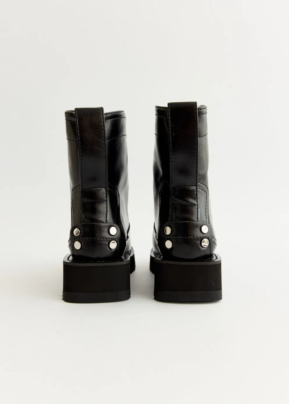 Studs Low Boots Urban Moodwear Dry Touch