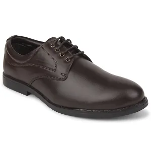 Smart touch weekday wear Fortune Brown Formal Lacing Derby Shoes For Men MAJESTIC-1 By Liberty