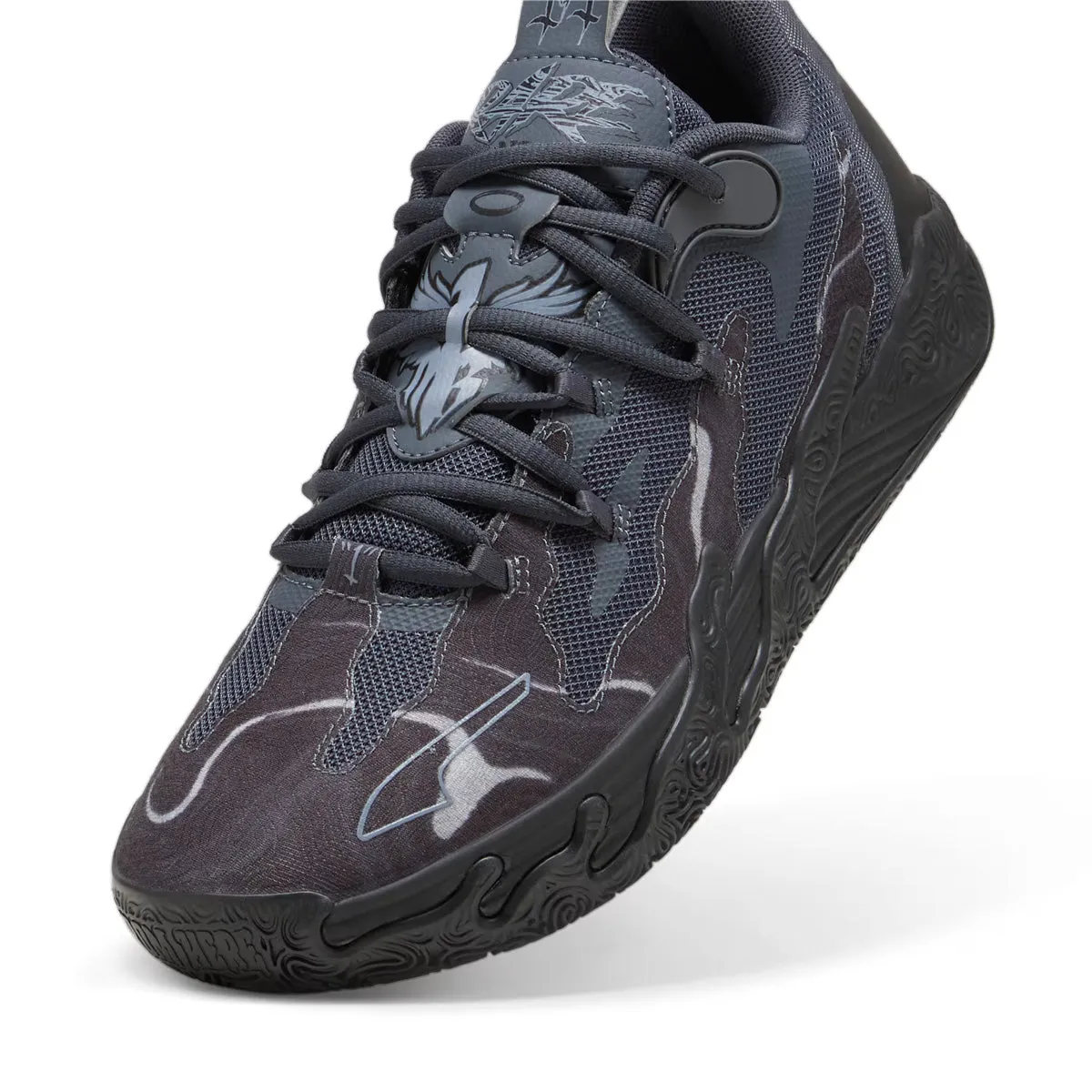   LaMelo Ball MB.03 Lo 'Team Black Grey' Removable Footbed System Quick Workout