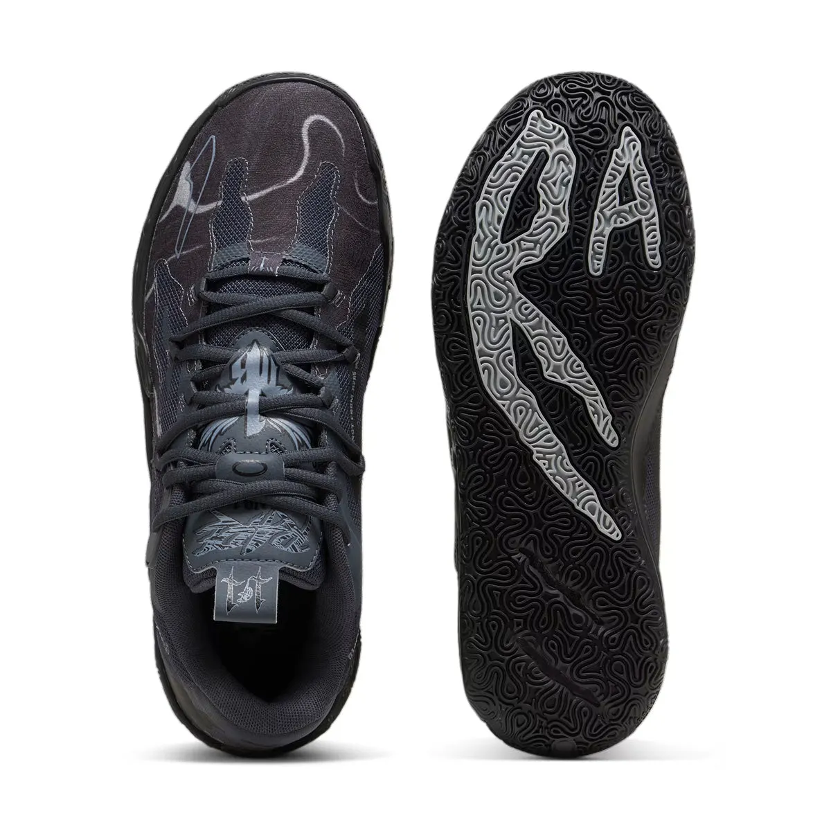   LaMelo Ball MB.03 Lo 'Team Black Grey' Stitch Down Technique
