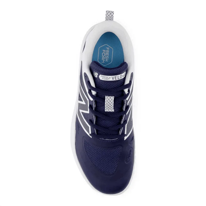 Comfort Ankle Support New Balance Women's Fresh Foam x Velo v4 Turf-Trainer Softball Shoes - Navy STVELON4