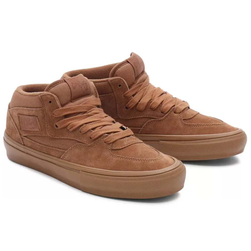 Comfortable Arch Support Responsive Cushion Vans Skate Half Cab - Brown/Gum