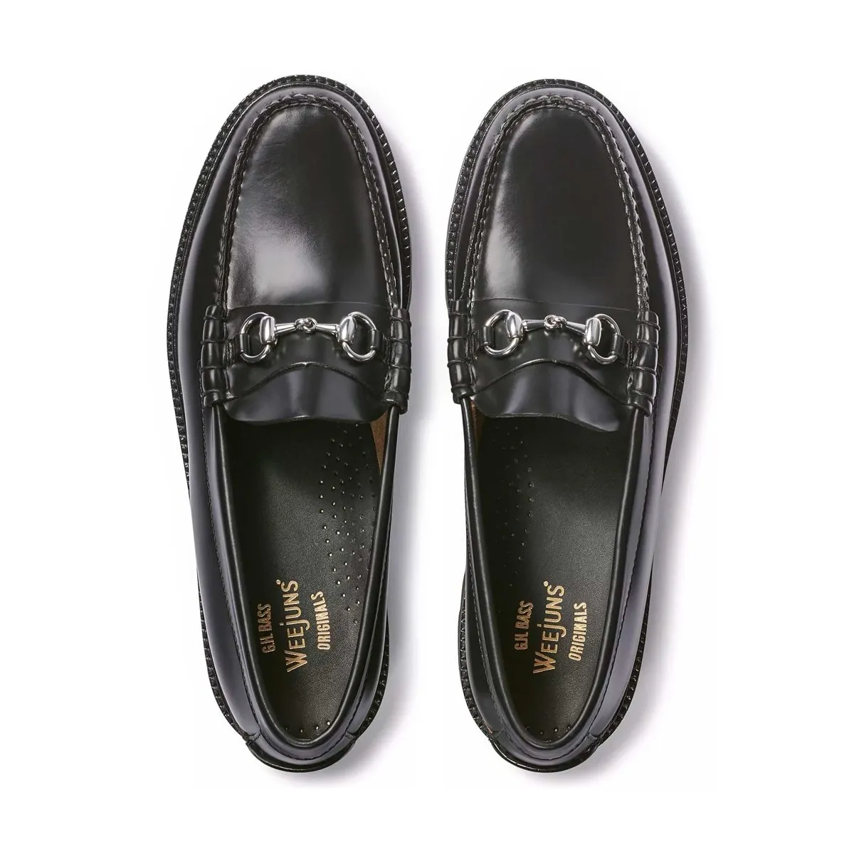 G.H. Bass Men's Lincoln Bit Lug WeeJun Black Breath Zones City Chic