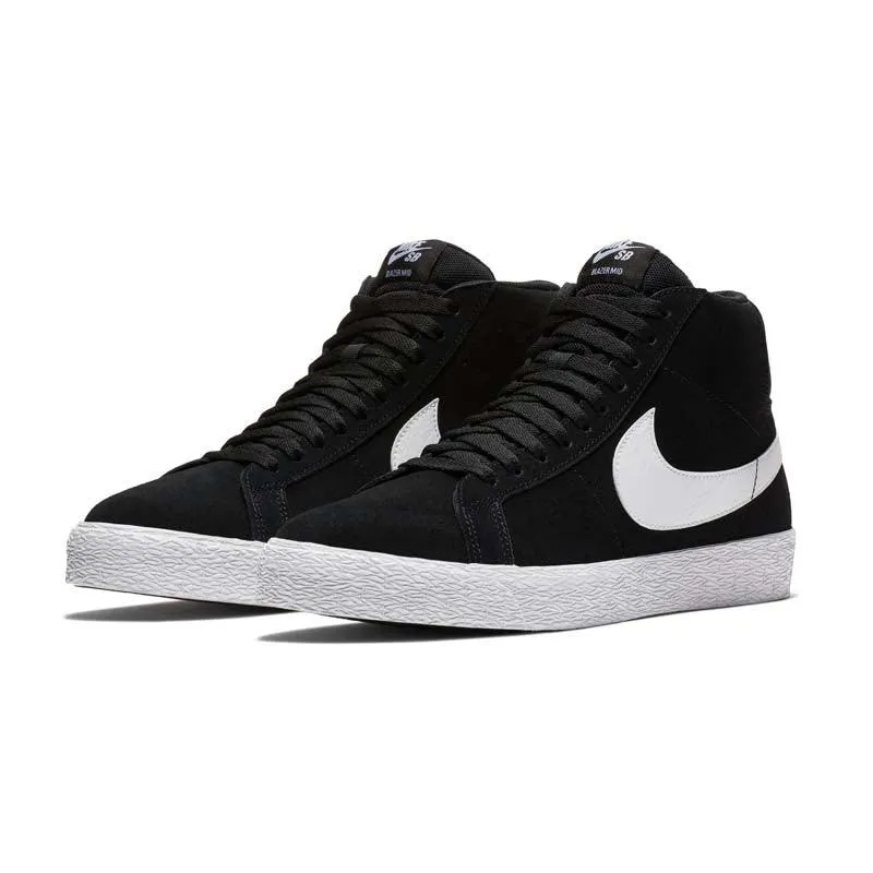 SB Zoom Blazer Mid 'Black White' Dirt Hike Cold Jog