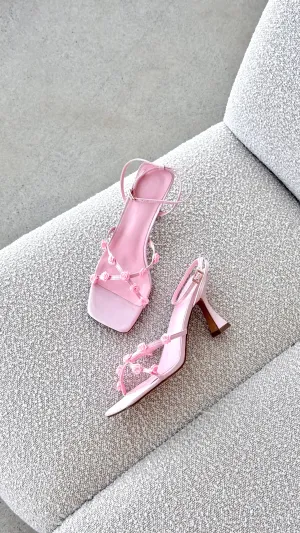 Brynlee Heel - Baby Pink Mom Chic