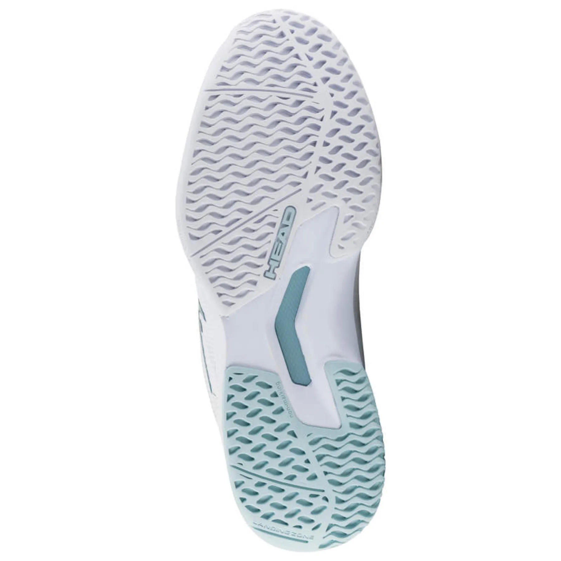 Head Sprint Team 3.5 Women Tennis Shoes - White Aqua Athletic Design Cushion Sole