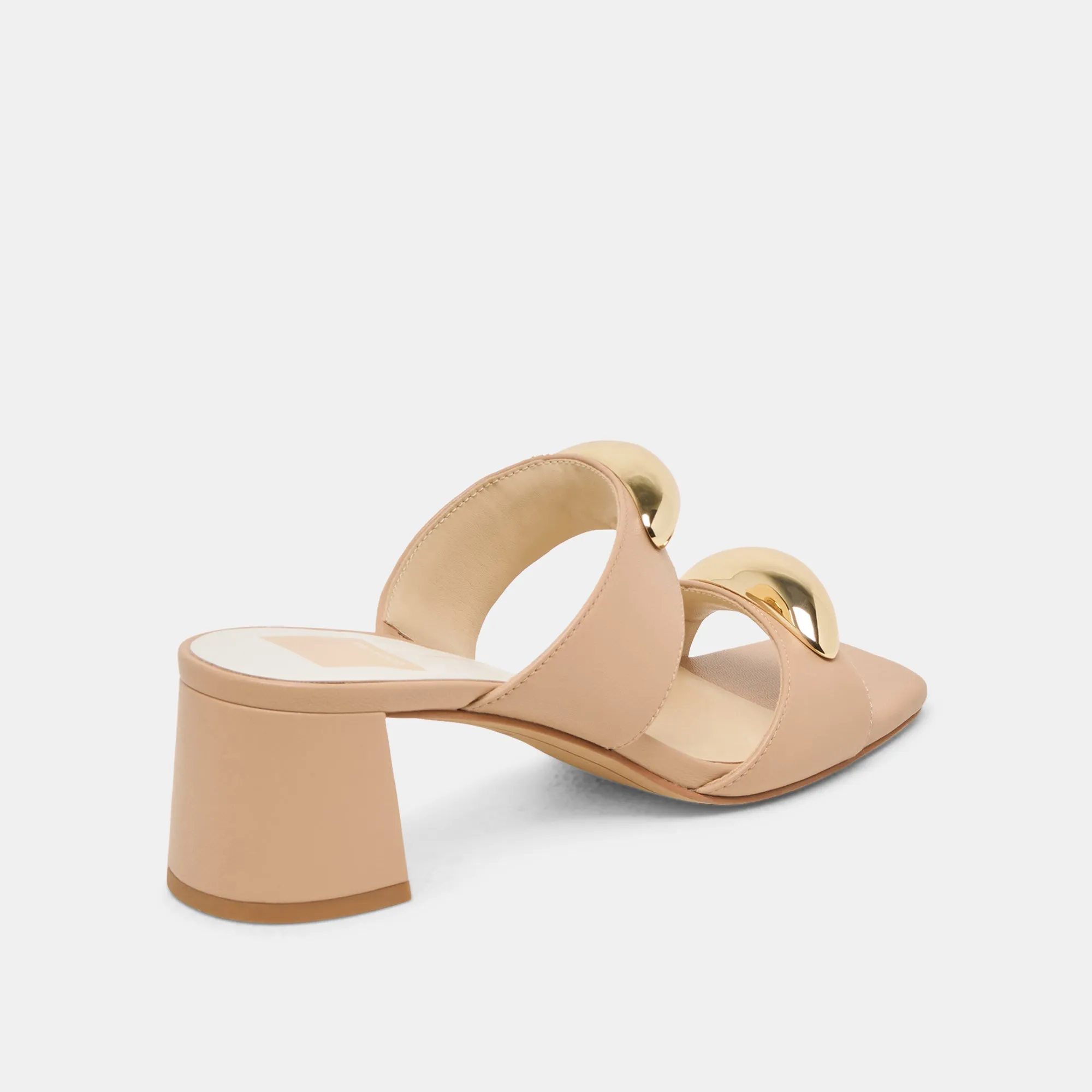 BARNET HEELS LIGHT TAN LEATHER Evening Pumps