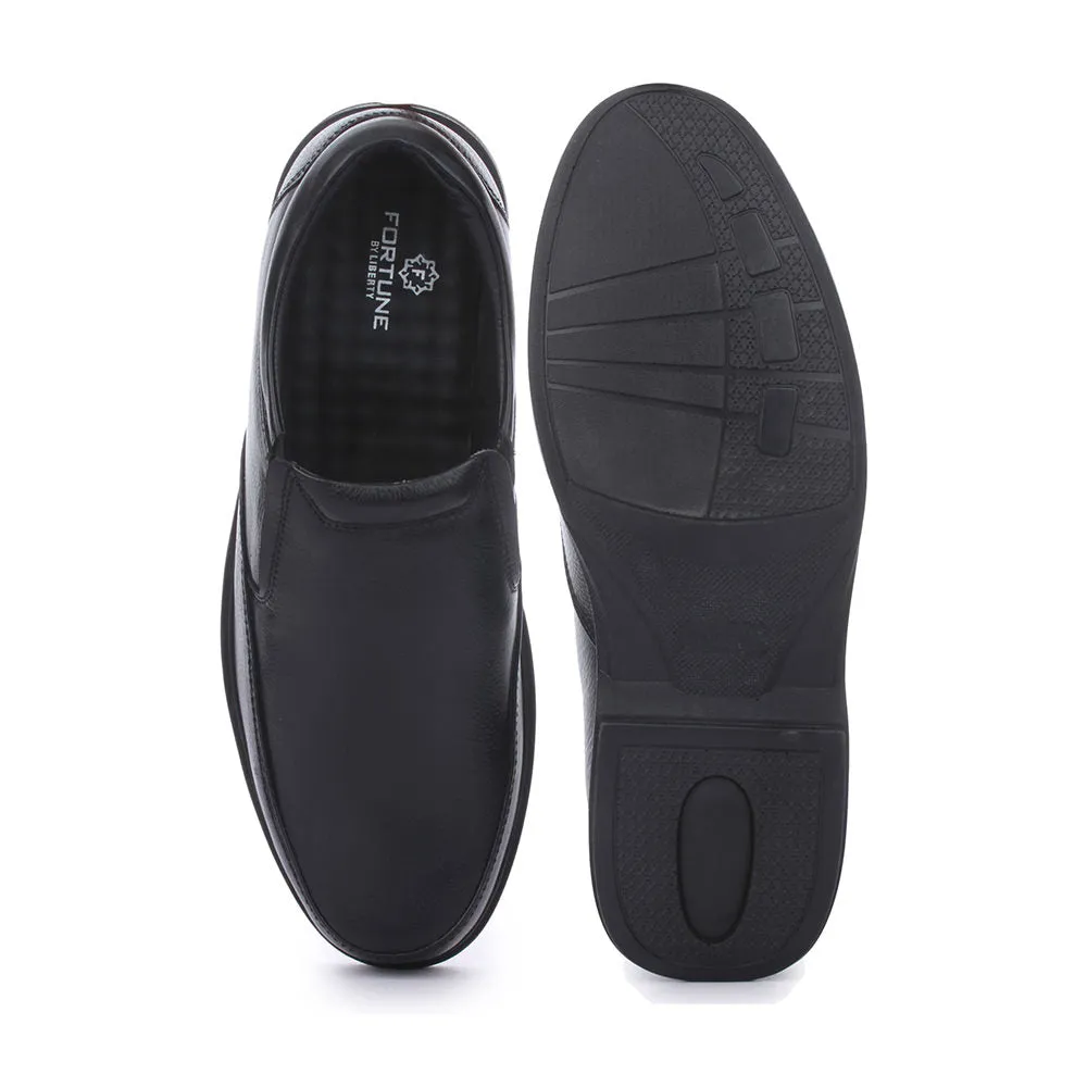 Healers Formal (Black) Slip-On Loafers Shoes For Men FL-1413 By Liberty Errand Day