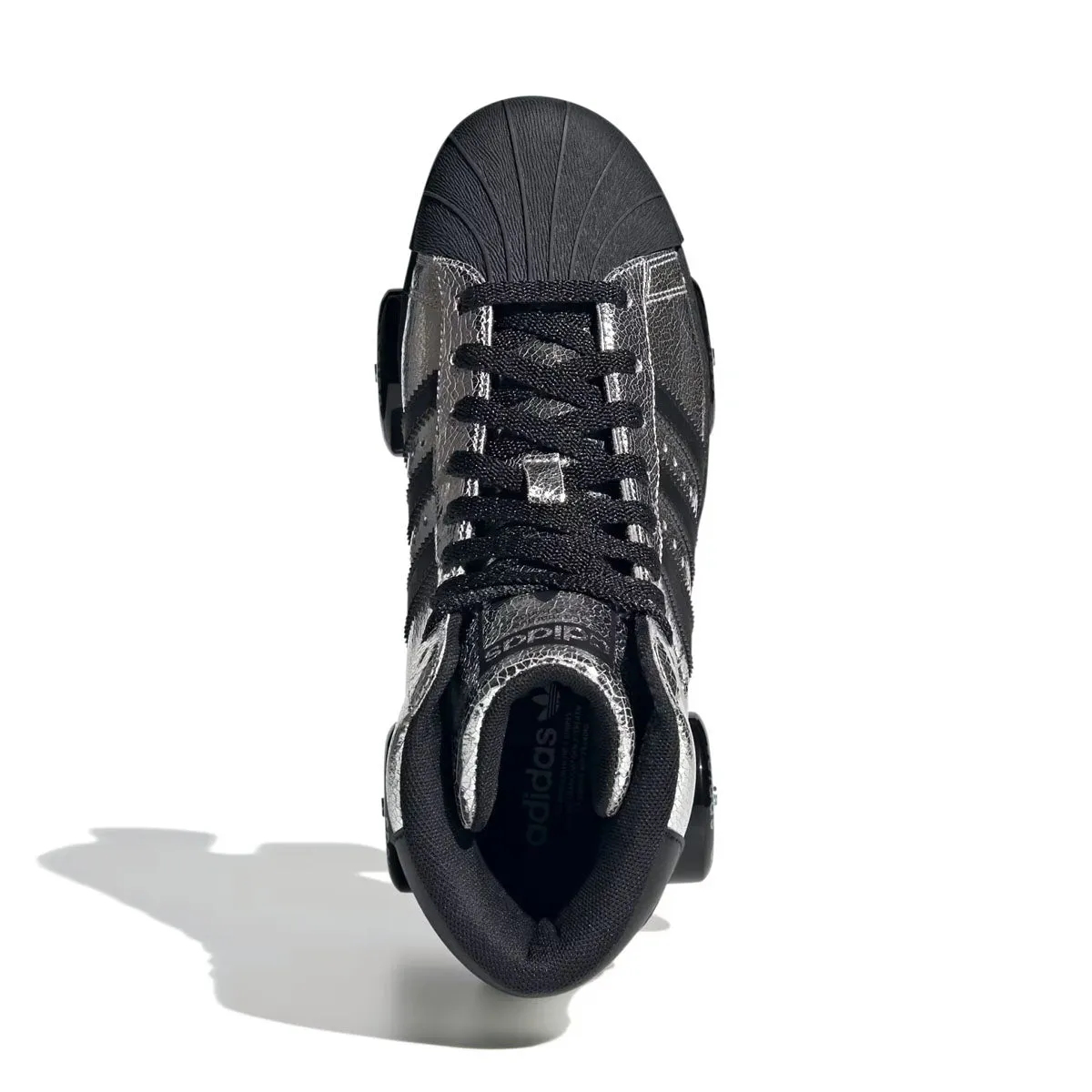 Wmns Superstar 82 Roller Skates 'Silver Metallic Core Black' Flexible Movement