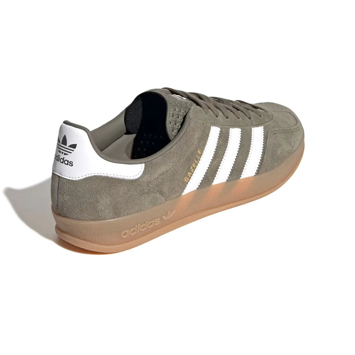 Gazelle Indoor 'Olive Strata White' Street Utility Stretch tongue