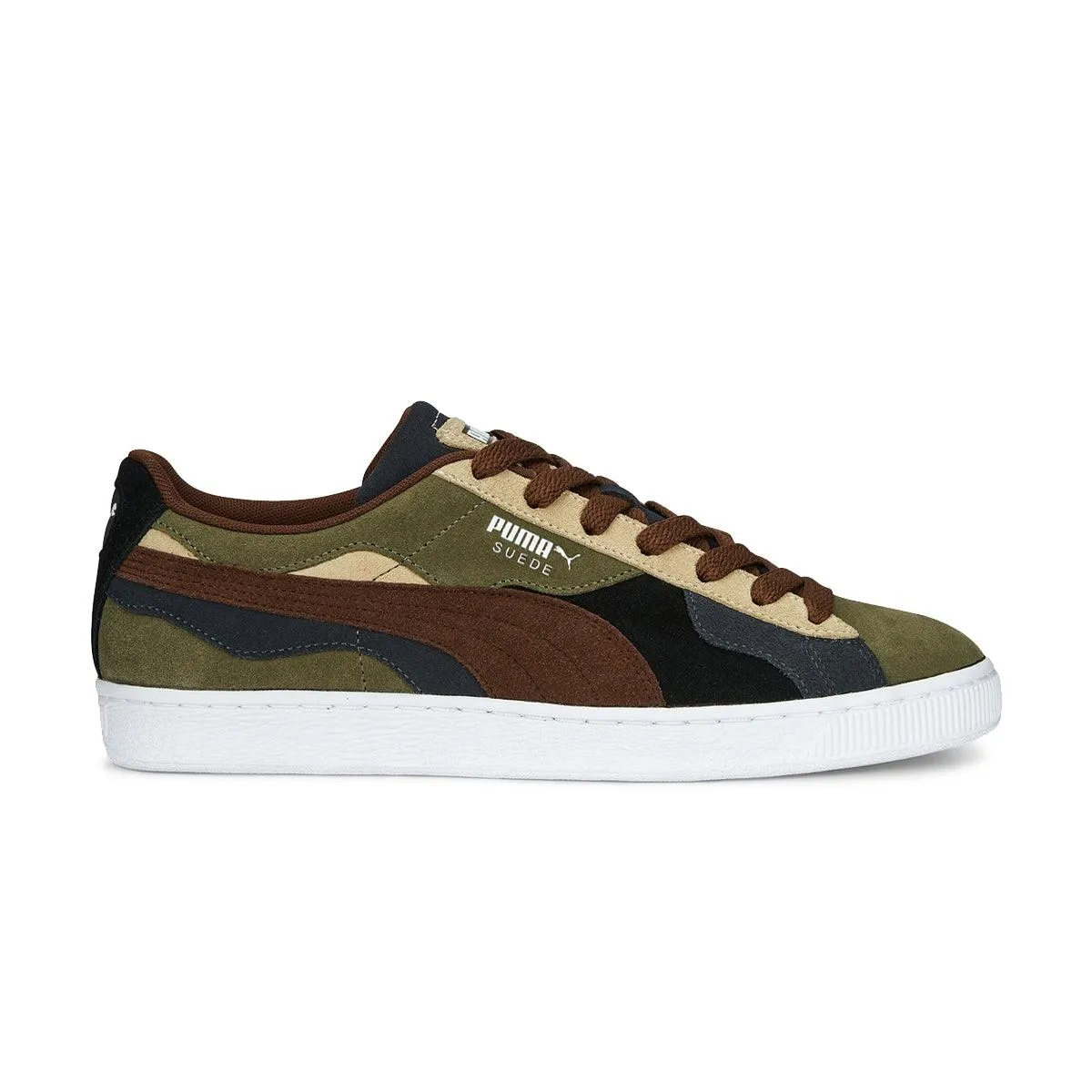 Suede 'Camowave Olive' Woven Upper Premium cushioning