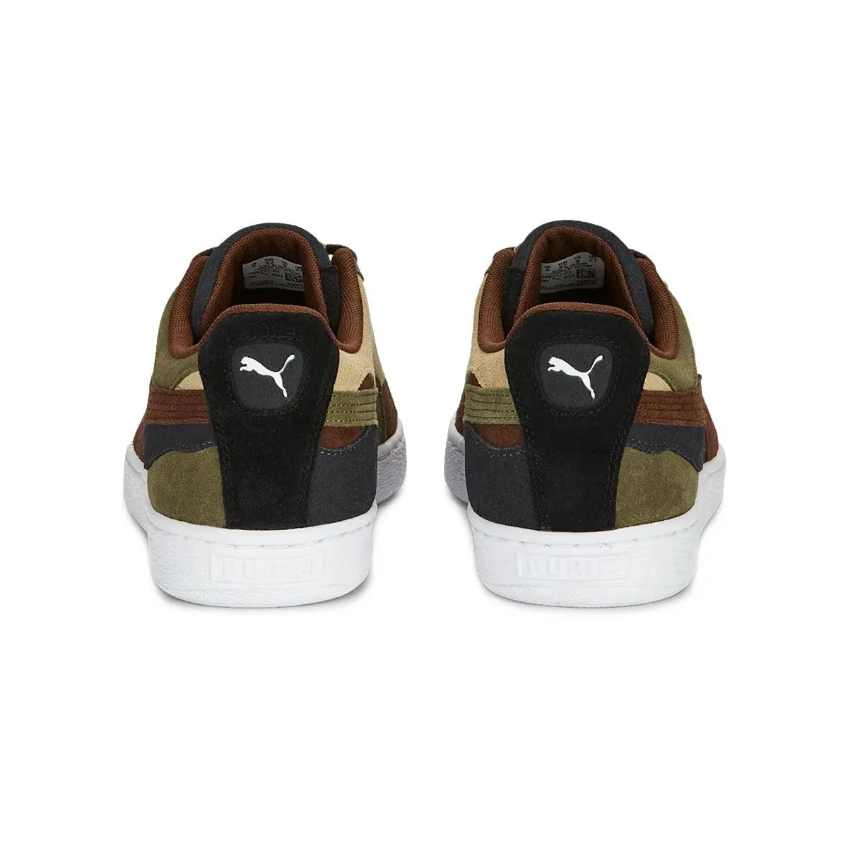 Suede 'Camowave Olive' Laid Back Sleek Detail