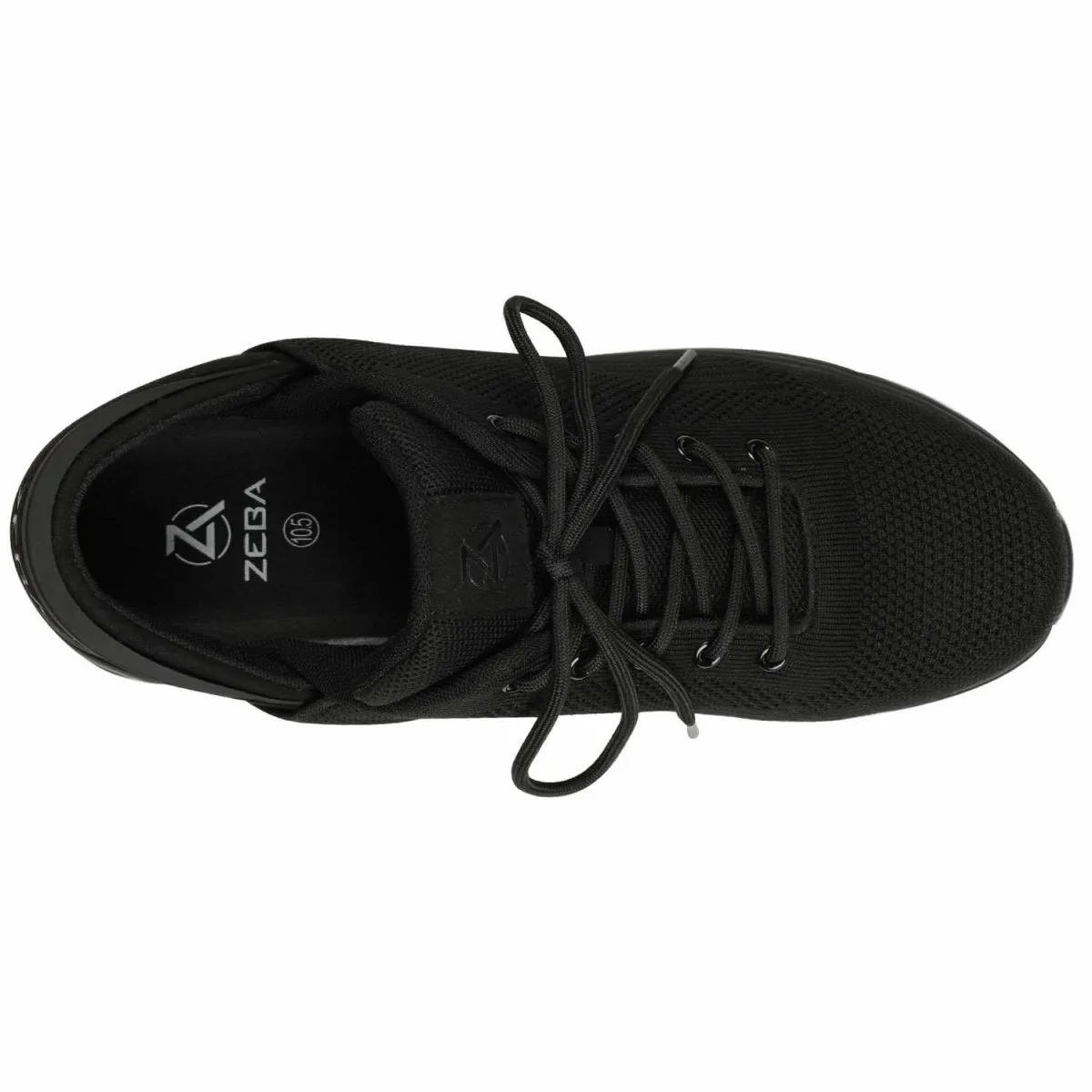 leisure time Zeba Men's Jet Black Fabric Slip On
