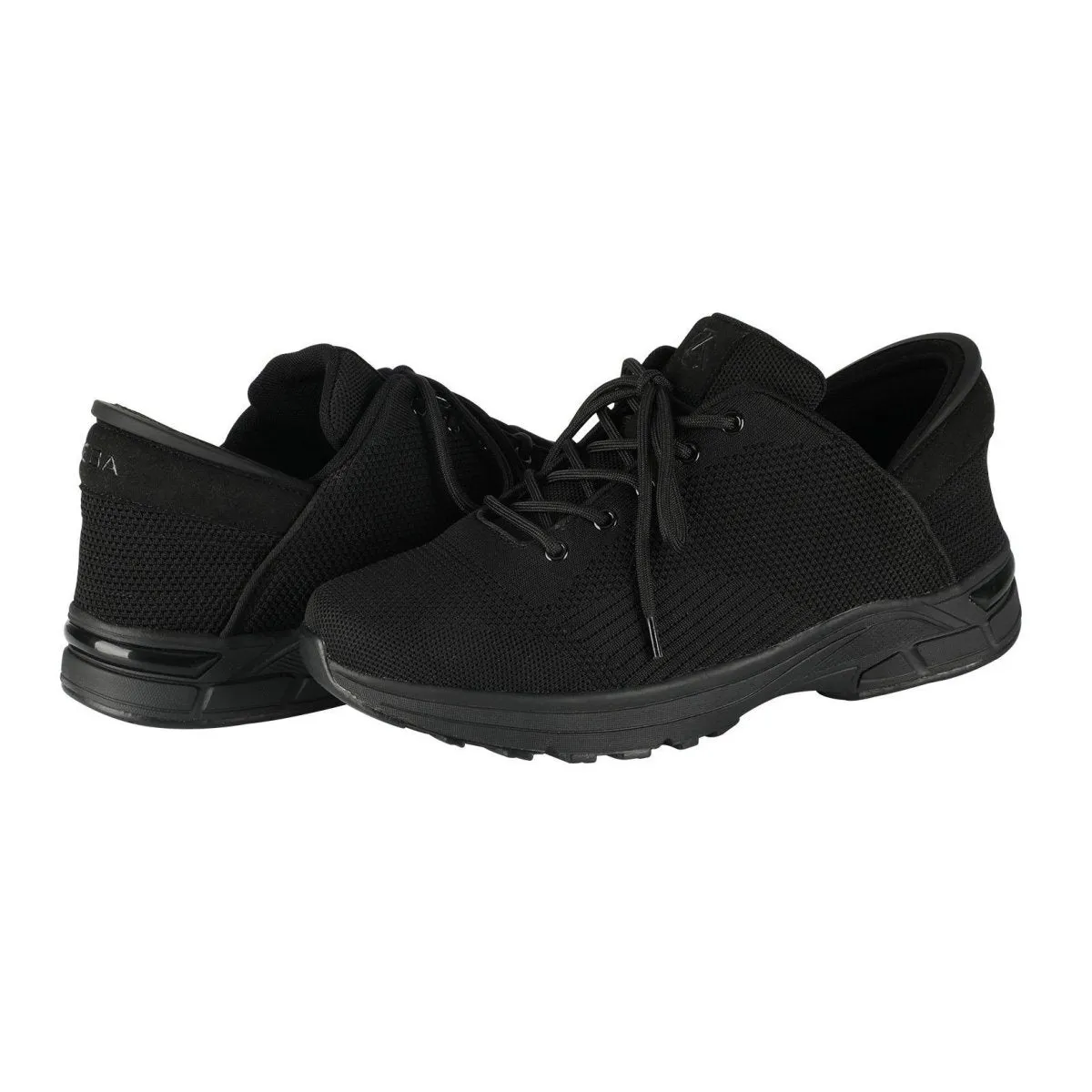 Comfortable Soles Casual Support Zeba Men's Jet Black Fabric Slip On