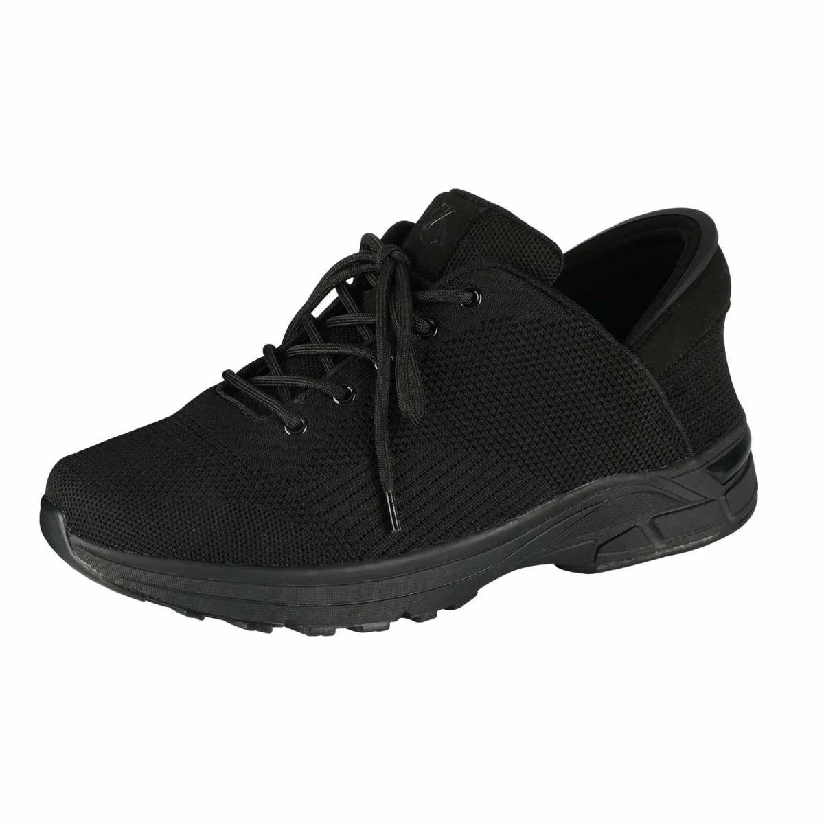 Match Go Zeba Men's Jet Black Fabric Slip On