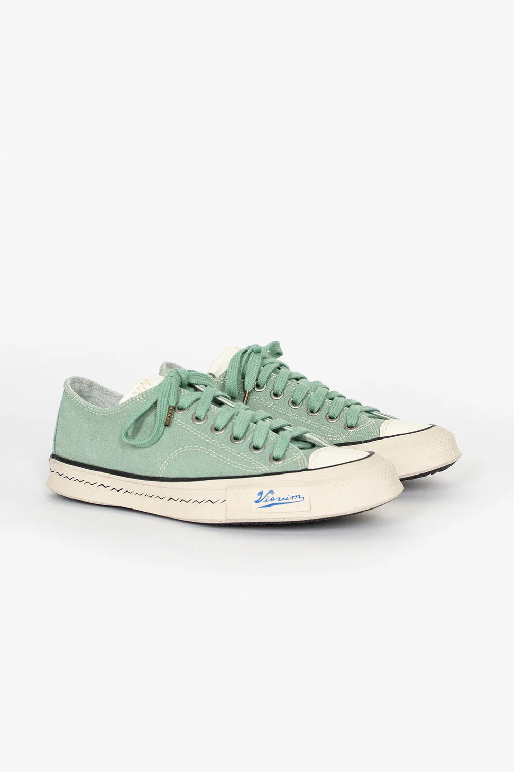 Footbed Contouring Skagway Lo Sneaker Green Canvas