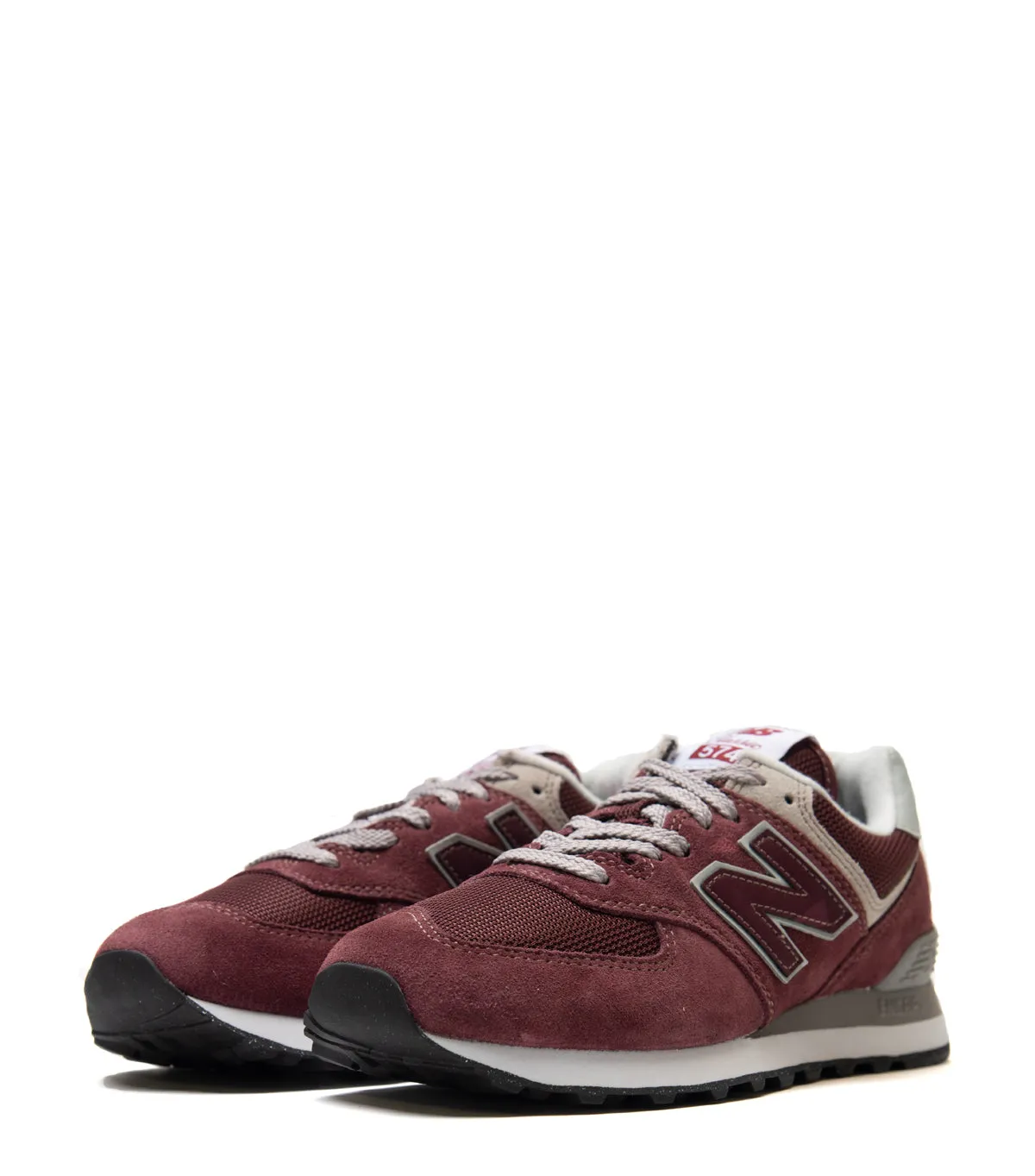 New Balance 574 Burgundy Grey Ultimate Wear work - appropriate