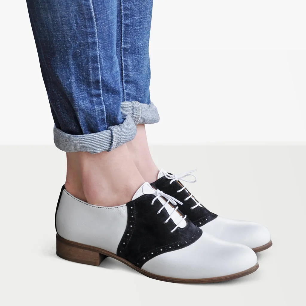 No-Slip Grip Stoker - Saddle Shoes