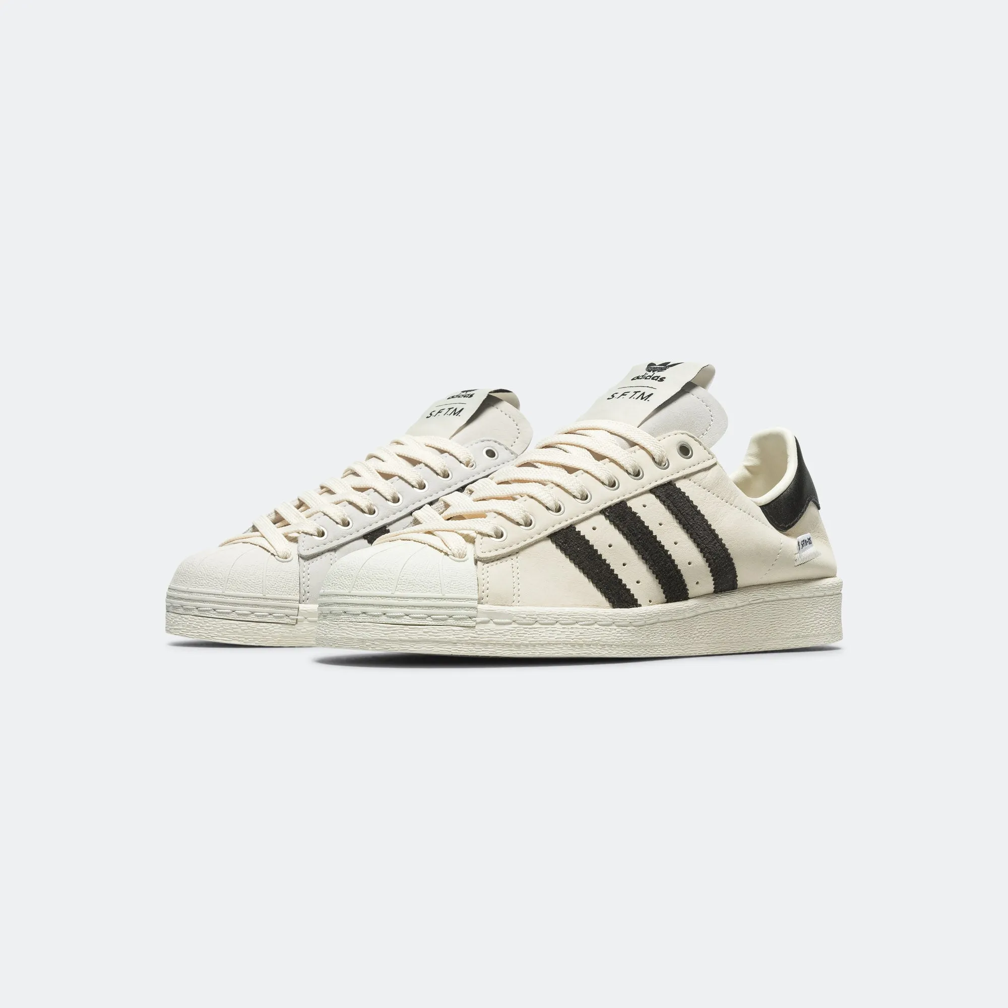 Superstar 82 x SFTM - Cream White/Core Black-Off White Sock Like Fit Tech