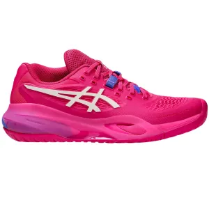 Asics Gel Resolution X Hard Court Womens Tennis Shoes - Bright Rose/Cream Slip On Style