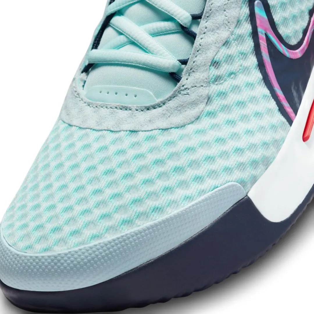 Travel Style Sleek Build Nike Court Zoom Pro Glacier Blue Midnight Navy White Men's Hard Court Tennis Shoes