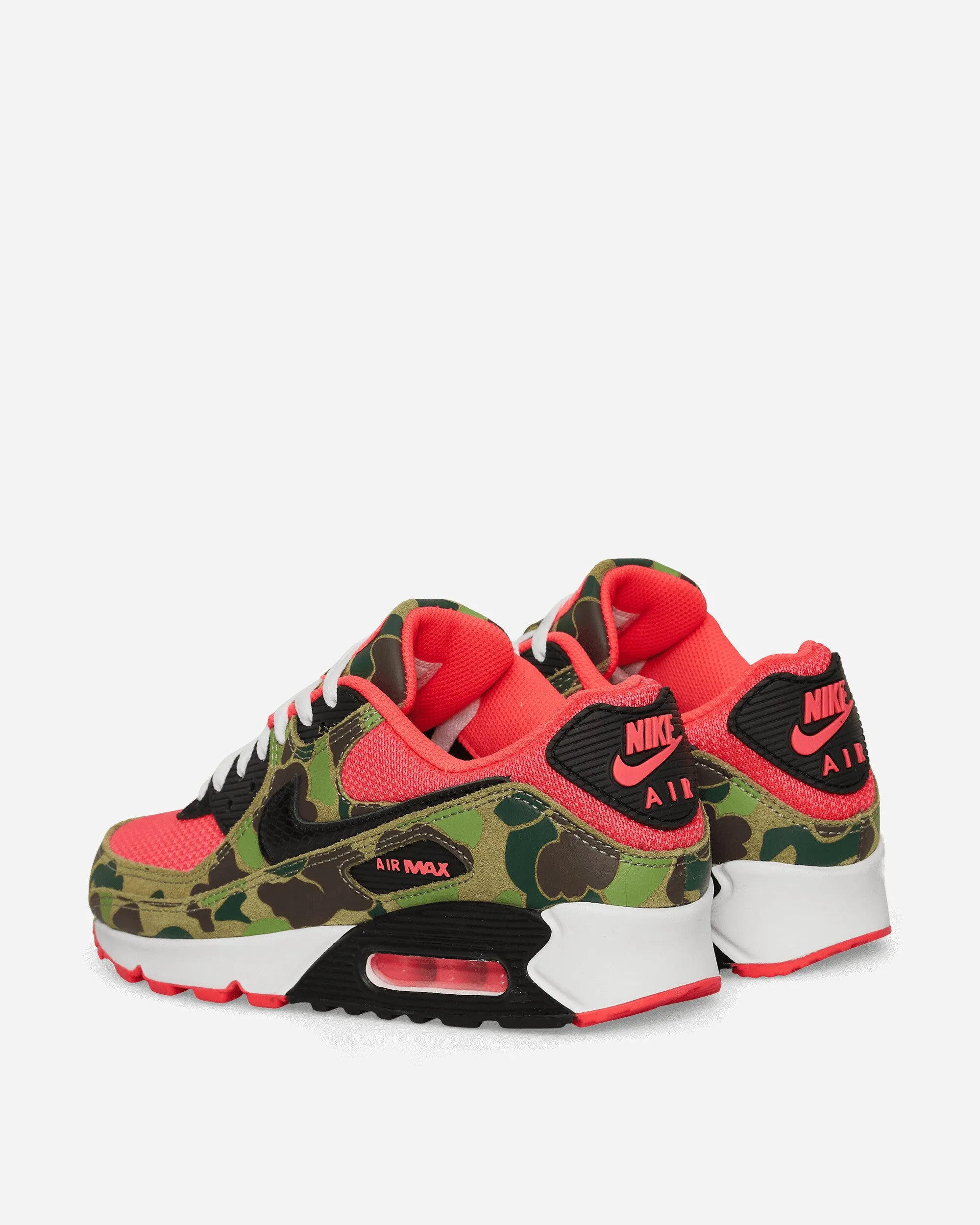 Cool Streetwear Air Max 90 Sneakers Dark Sage / Solar Red