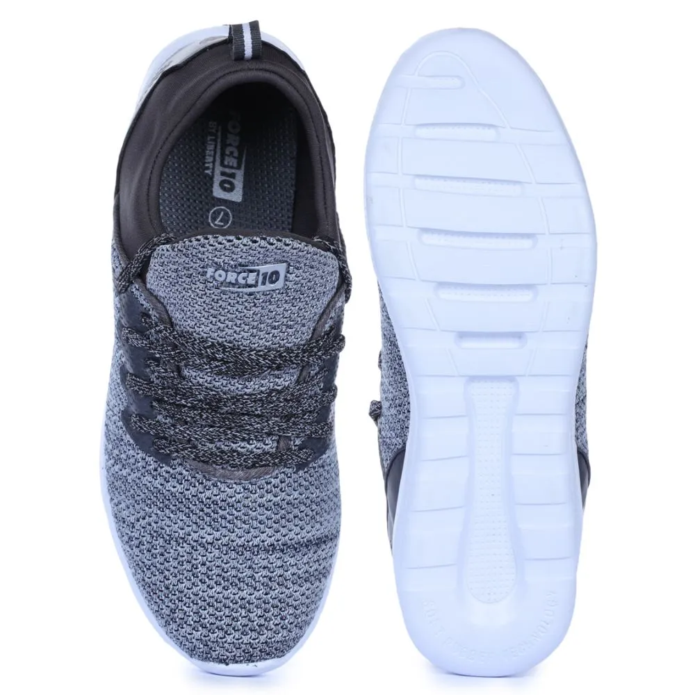 all - weather - resilience shoes Force 10 By Liberty Men Sports Grey Running Shoes