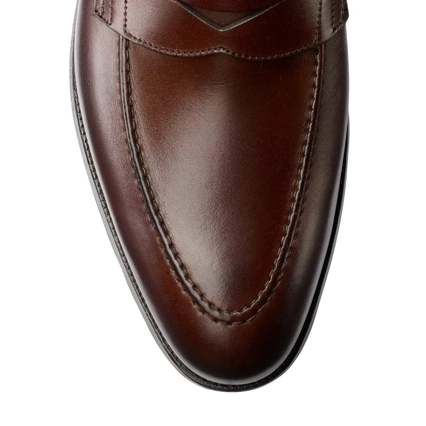 Sydney Dark Brown Burnished Calf Minimalist Style